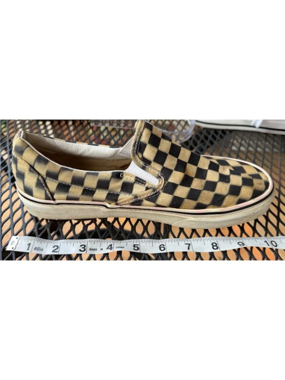 Vans Classic Slip-on Checker Casual Sneakers Adult Size Women's 9/Men's 7.5